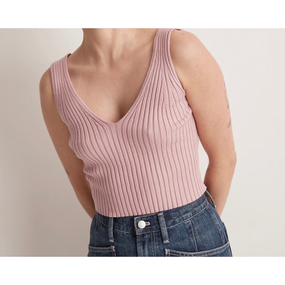 Madewell V-Neck Sweater Tank